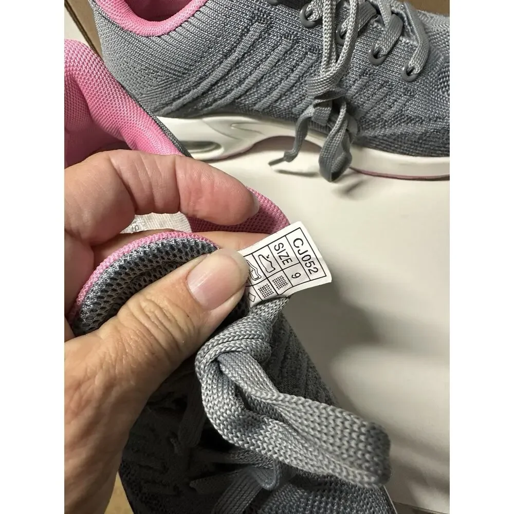 Mishansha Women's Fashion Sneakers Ultra Lightweight Breathable Sz 9